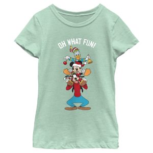 Girl_s Mickey & Friends Oh What Fun T-Shirt