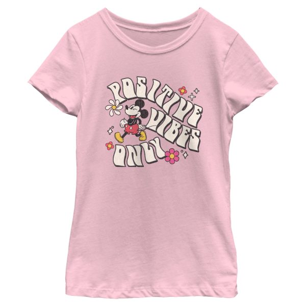 Girl_s Mickey & Friends Positive Vibes Only T-Shirt