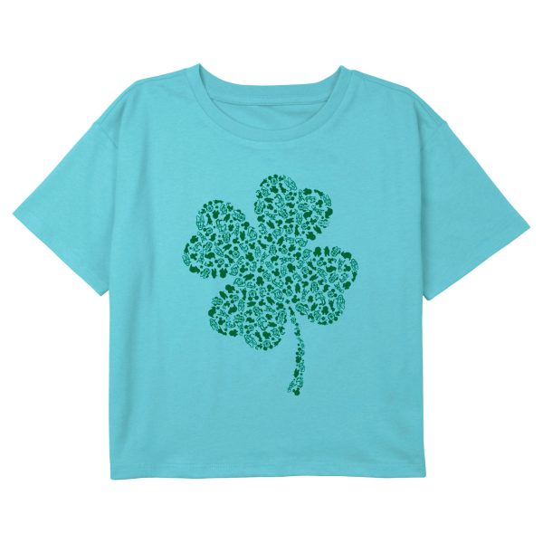 Girl_s Mickey & Friends Shamrock Icon Friends T-Shirt