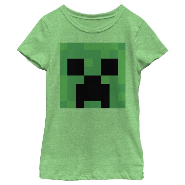 Girl_s Minecraft Creeper Face T-Shirt