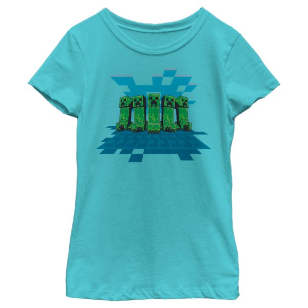 Girl_s Minecraft Creeper Mob T-Shirt