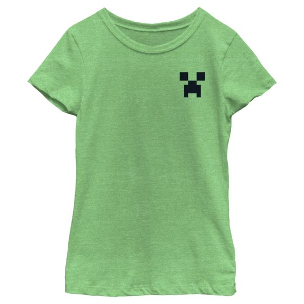 Girl_s Minecraft Faux Pocket Creeper T-Shirt