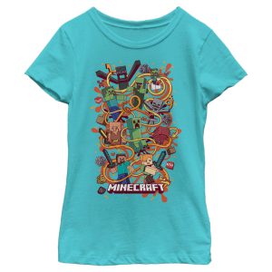 Girl_s Minecraft Group Shot T-Shirt