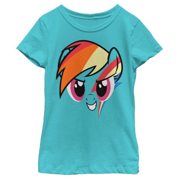 Girl_s My Little Pony Rainbow Dash Face T-Shirt