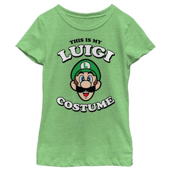 Girl_s Nintendo This is my Luigi Costume T-Shirt