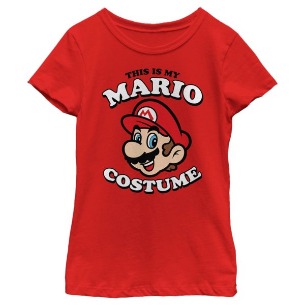 Girl_s Nintendo This is my Mario Costume T-Shirt