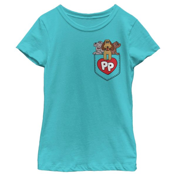 Girl_s Pound Puppies Puppy Pocket T-Shirt