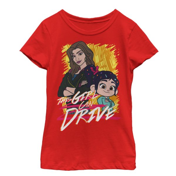 Girl_s Ralph Breaks the Internet Girl Can Drive T-Shirt