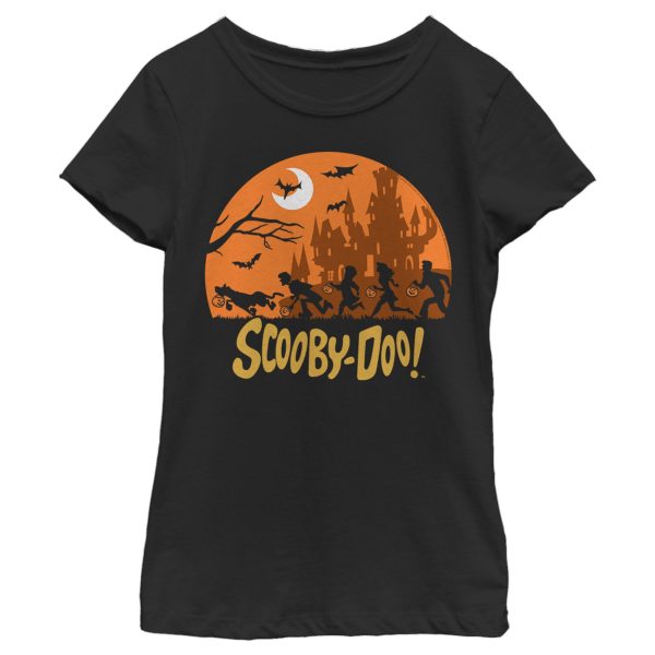 Girl_s Scooby Doo Moon Silhouette Chase T-Shirt