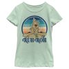 Girl_s Scooby Doo Ruh Roh Retro Circle T-Shirt