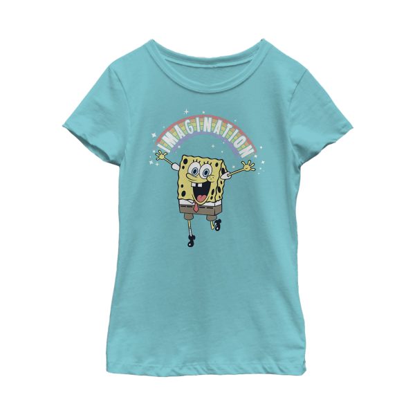 Girl_s SpongeBob SquarePants Imagination Rainbow T-Shirt