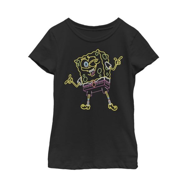 Girl_s SpongeBob SquarePants Neon Attitude T-Shirt