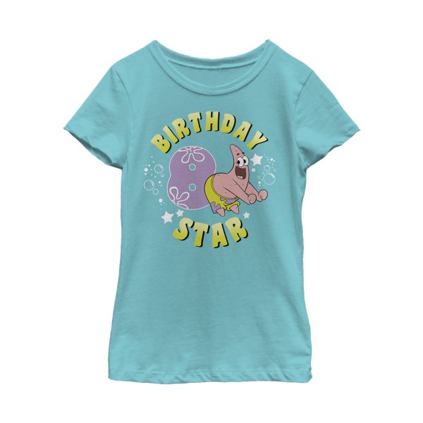 Girl_s SpongeBob SquarePants Patrick 8th Birthday T-Shirt