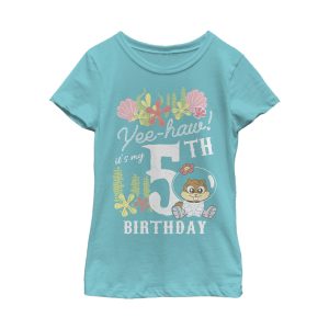 Girl_s SpongeBob SquarePants Sandy 5th Birthday T-Shirt