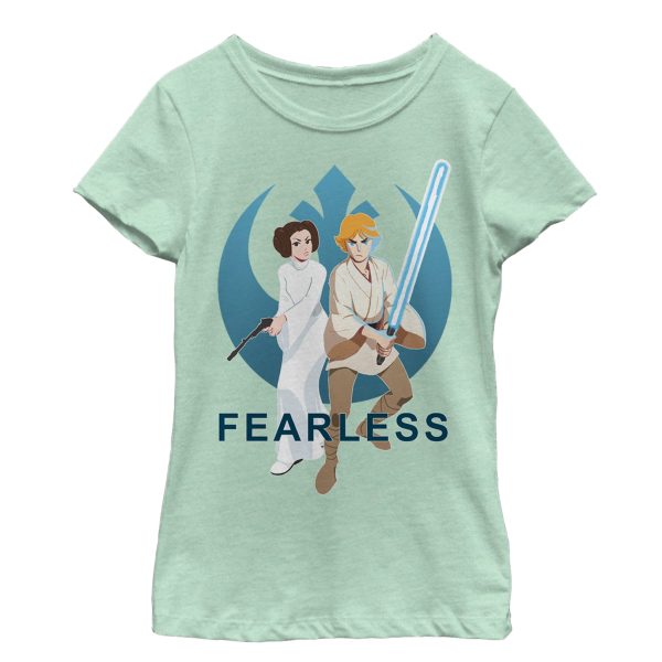 Girl_s Star Wars Galaxy of Adventures Fearless Luke & Leia T-Shirt