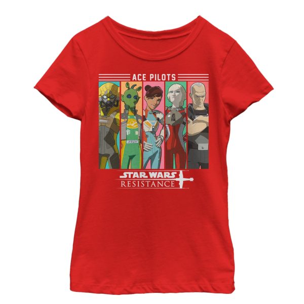 Girl_s Star Wars Resistance Ace Pilot Panel T-Shirt