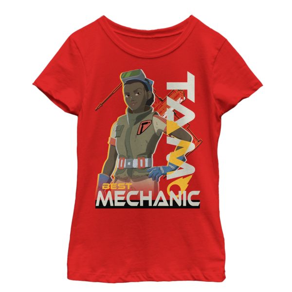 Girl_s Star Wars Resistance Best Mechanic Tam T-Shirt