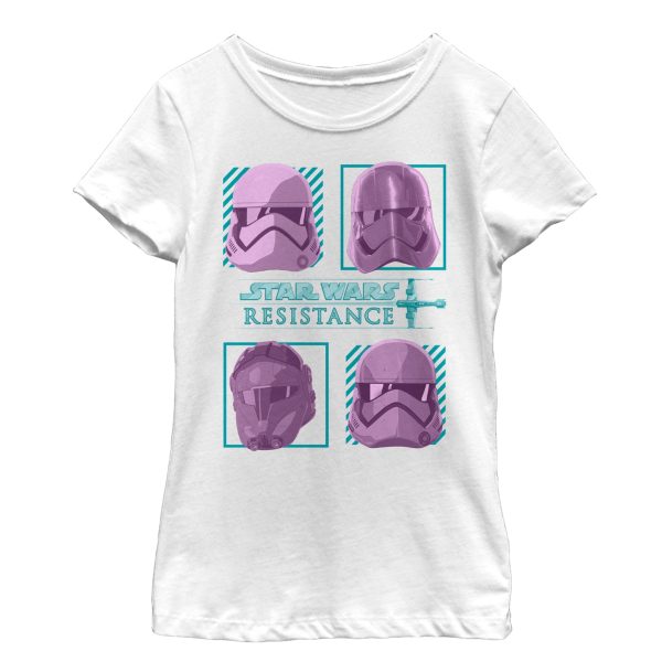 Girl_s Star Wars Resistance First Order Helmets T-Shirt