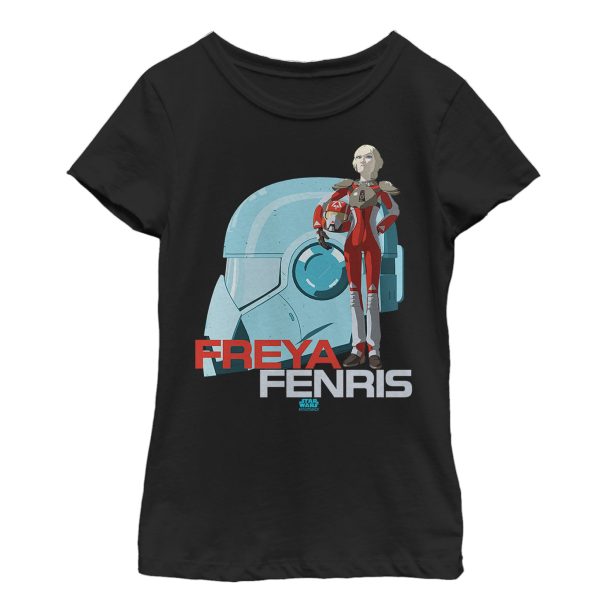 Girl_s Star Wars Resistance Freya Fenris Helmet T-Shirt