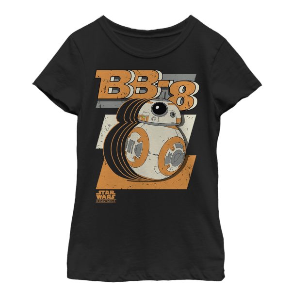 Girl_s Star Wars Resistance Geometric BB-8 T-Shirt