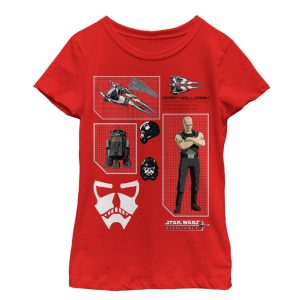 Girl_s Star Wars Resistance Griff Profile T-Shirt