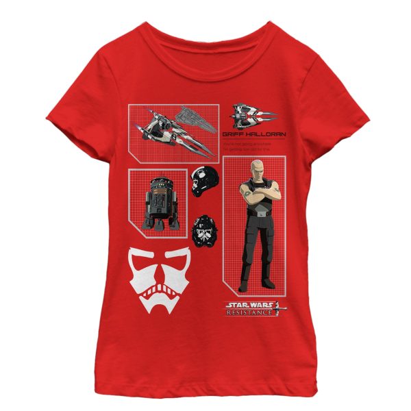 Girl_s Star Wars Resistance Griff Profile T-Shirt