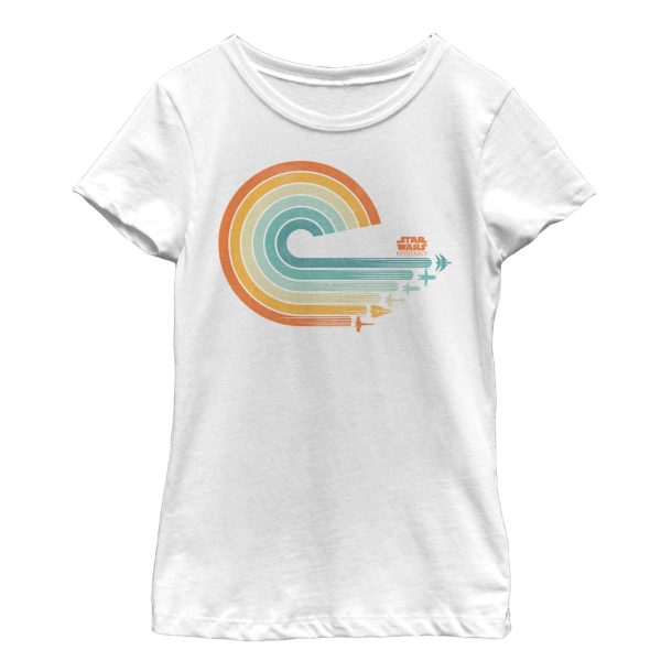 Girl_s Star Wars Resistance Retro Ship Streaks T-Shirt