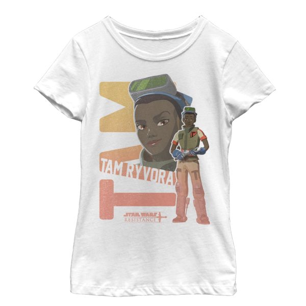 Girl_s Star Wars Resistance Retro Tam T-Shirt