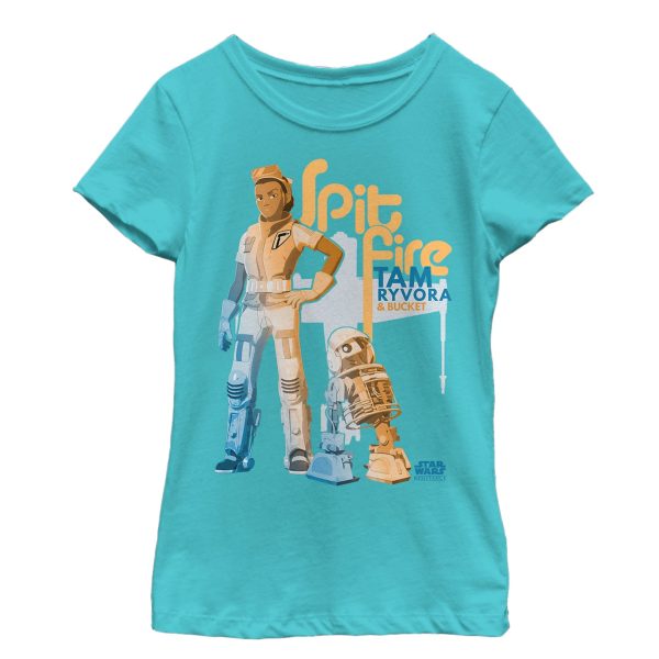 Girl_s Star Wars Resistance Tam & Bucket T-Shirt