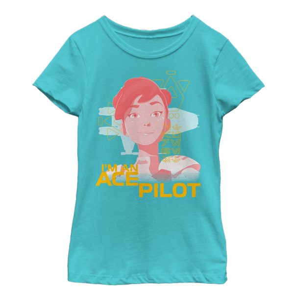 Girl_s Star Wars Resistance Torra Ace Pilot T-Shirt