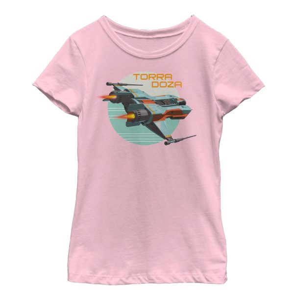 Girl_s Star Wars Resistance Torra Doza Flight T-Shirt