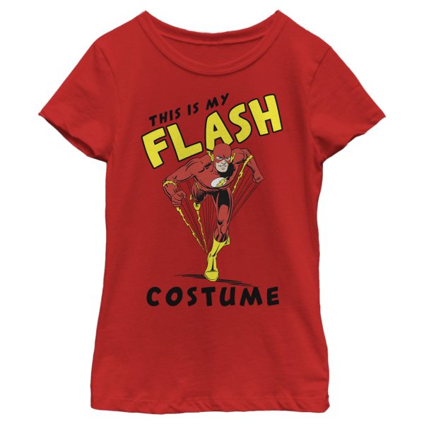 Girl_s The Flash This Is My Flash Costume Text Poster T-Shirt