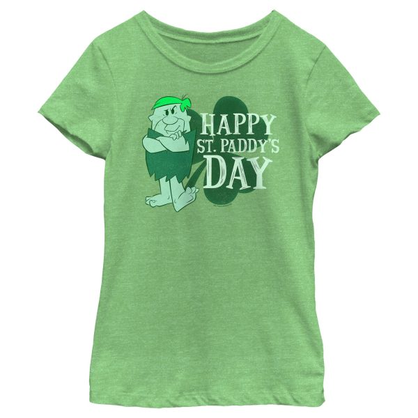 Girl_s The Flintstones Barney Happy St. Paddy_s Day T-Shirt