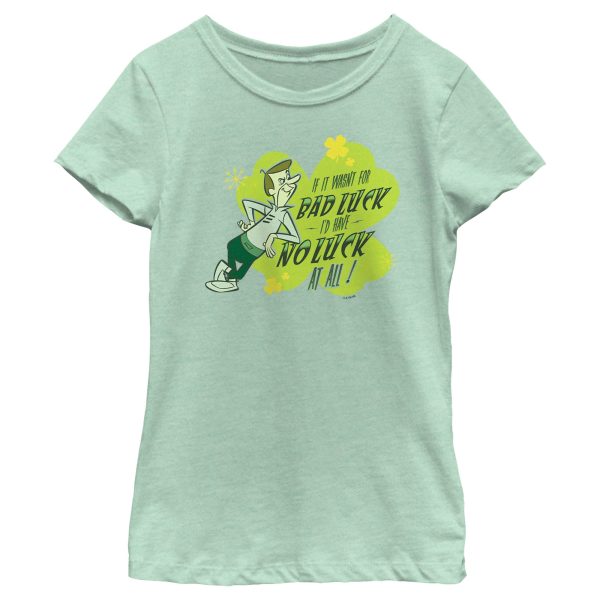 Girl_s The Jetsons George No Luck Quote T-Shirt