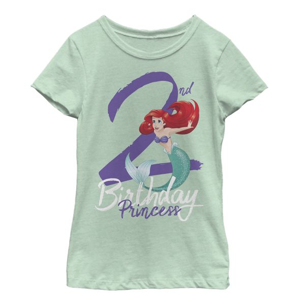 Girl_s The Little Mermaid 2nd Birthday T-Shirt