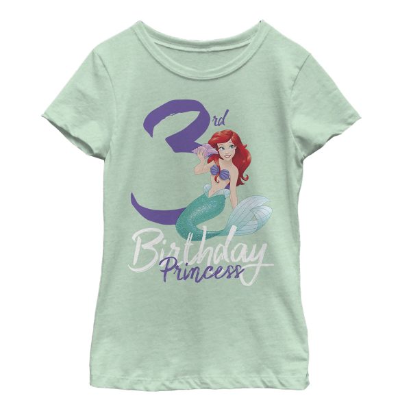 Girl_s The Little Mermaid 3rd Birthday T-Shirt