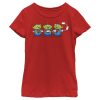 Girl_s Toy Story Christmas Candy Cane Alien T-Shirt