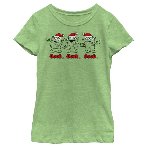 Girl_s Toy Story Christmas Santa Aliens T-Shirt