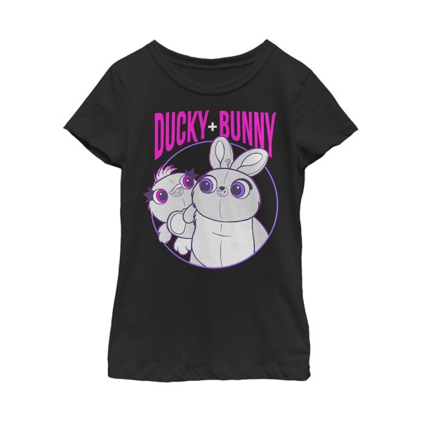 Girl_s Toy Story Ducky & Bunny Circle Portrait T-Shirt