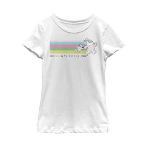 Girl_s Toy Story Ducky & Bunny Fun Rainbow Race T-Shirt