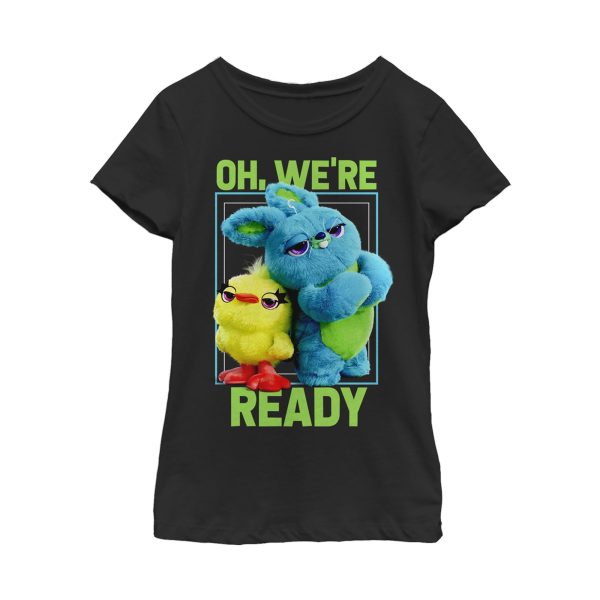 Girl_s Toy Story Ducky & Bunny Ready Pose T-Shirt