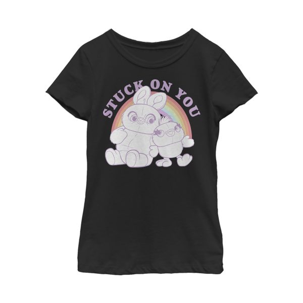 Girl_s Toy Story Ducky & Bunny Stuck on You Rainbow T-Shirt