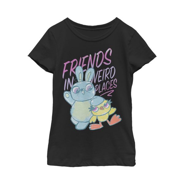 Girl_s Toy Story Ducky & Bunny Weird Places T-Shirt