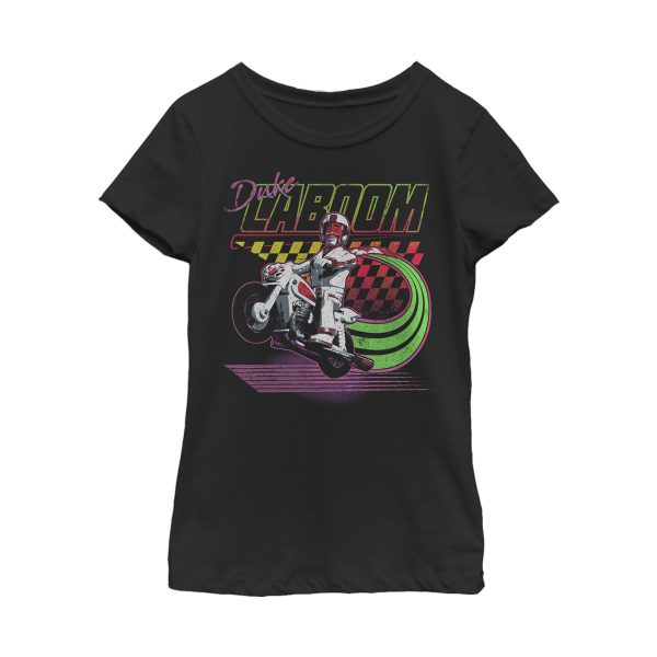 Girl_s Toy Story Duke Caboom Neon Race T-Shirt