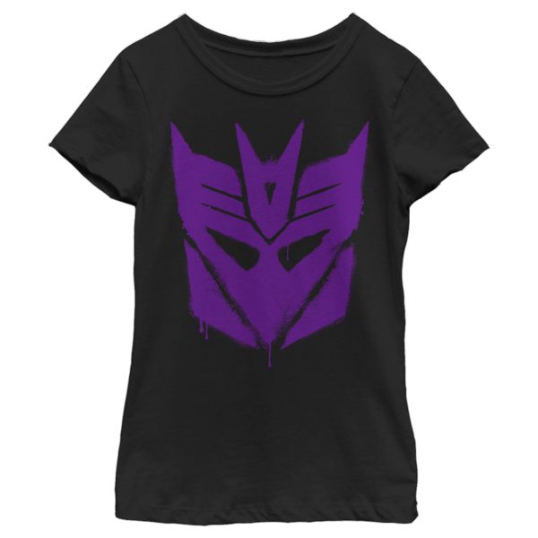 Girl_s Transformers Decepticon Graffiti Logo T-Shirt