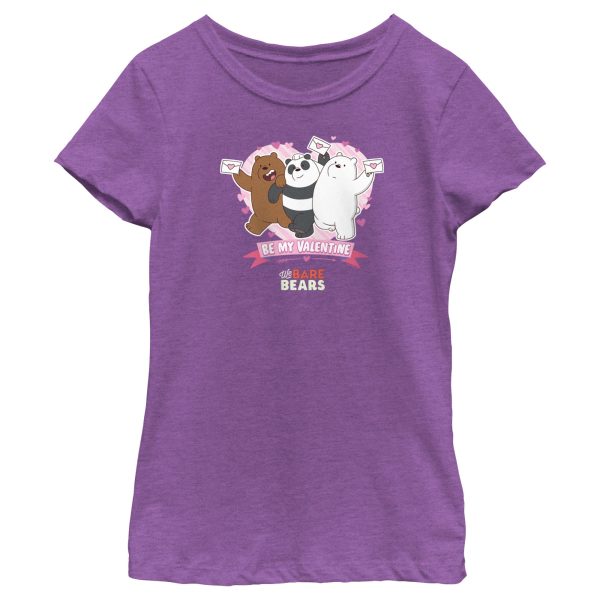 Girl_s We Bare Bears Be My Valentine T-Shirt