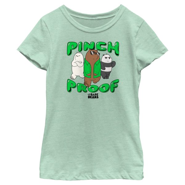 Girl_s We Bare Bears St. Patrick_s Day Pinch Proof T-Shirt