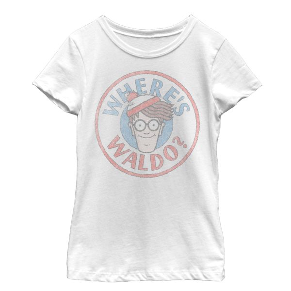 Girl_s Where_s Waldo Retro Character Circle T-Shirt