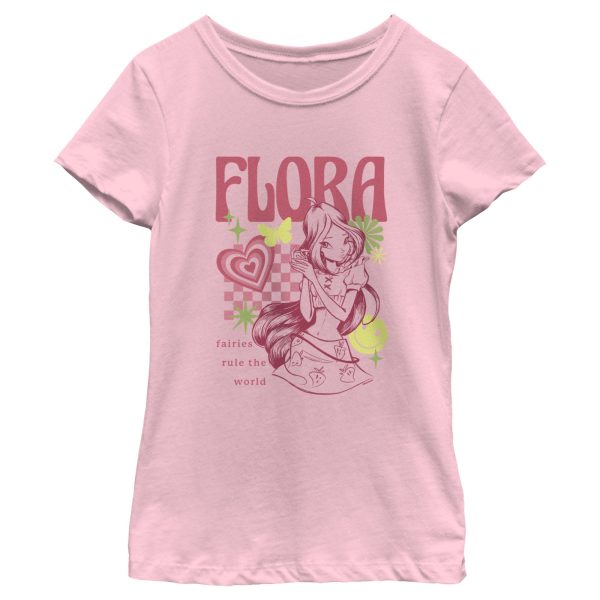 Girl_s Winx Club Flora Fairies Rule the World T-Shirt