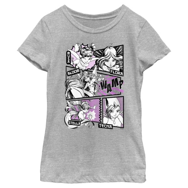 Girl_s Winx Club Manga Panels Group T-Shirt